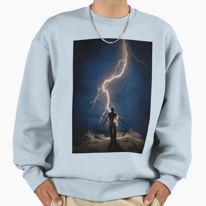 Lightning Strike Sweatshirt - Fun Novelty Design for Adults - T-Shirt, Sweatshirt, Hoodie