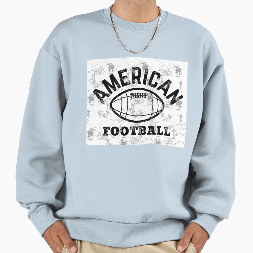 American Football Football Grunge Sweatshirt - Custom Art Print Unisex - T-Shirt, Sweatshirt, Hoodie