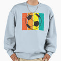 Soccer Summer Color Glitch Sweatshirt - Fun Novelty Design for Adults - T-Shirt, Sweatshirt, Hoodie