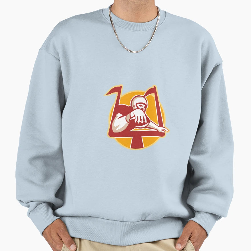 American Football Receiver Scoring Sweatshirt - Novelty Apparel Men Women - T-Shirt, Sweatshirt, Hoodie