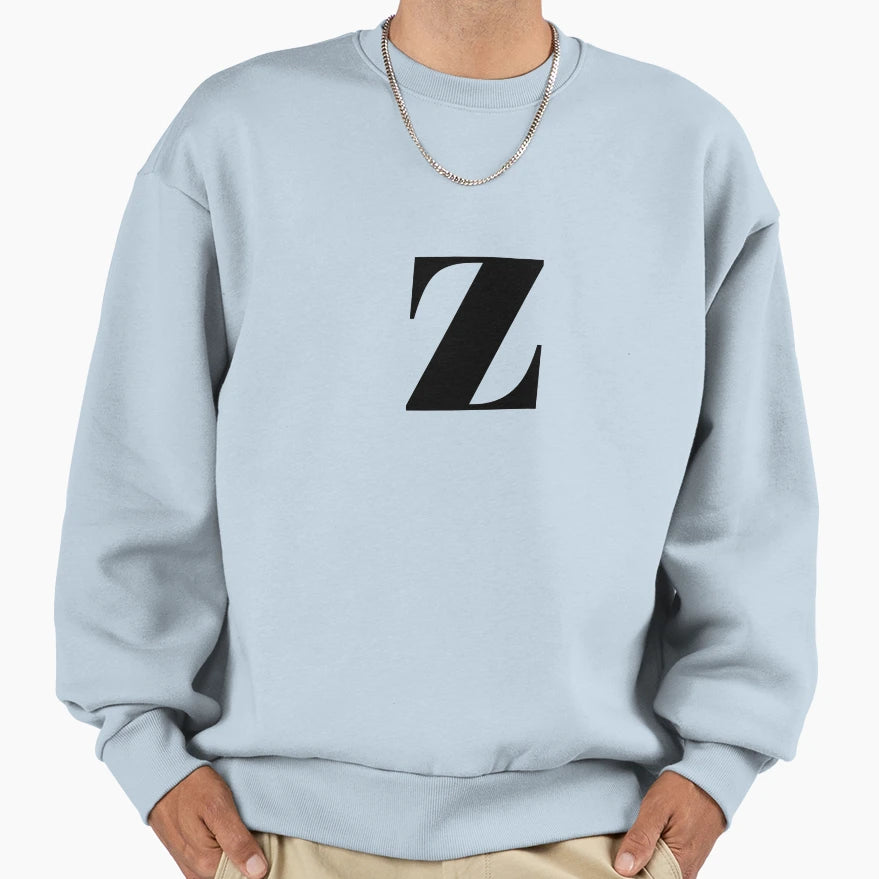 Z Initials Sweatshirt - Custom Art Print Men Women - T-Shirt, Sweatshirt, Hoodie
