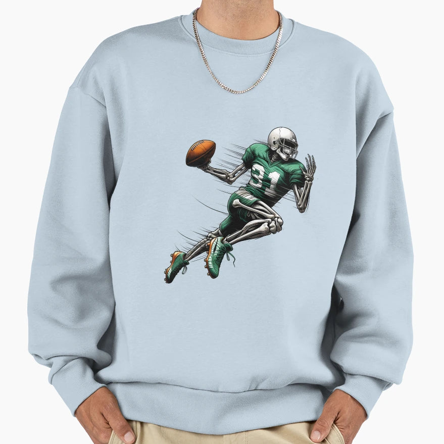 Rugby American Football Skeletons Sweatshirt - Novelty Apparel Unisex - T-Shirt, Sweatshirt, Hoodie