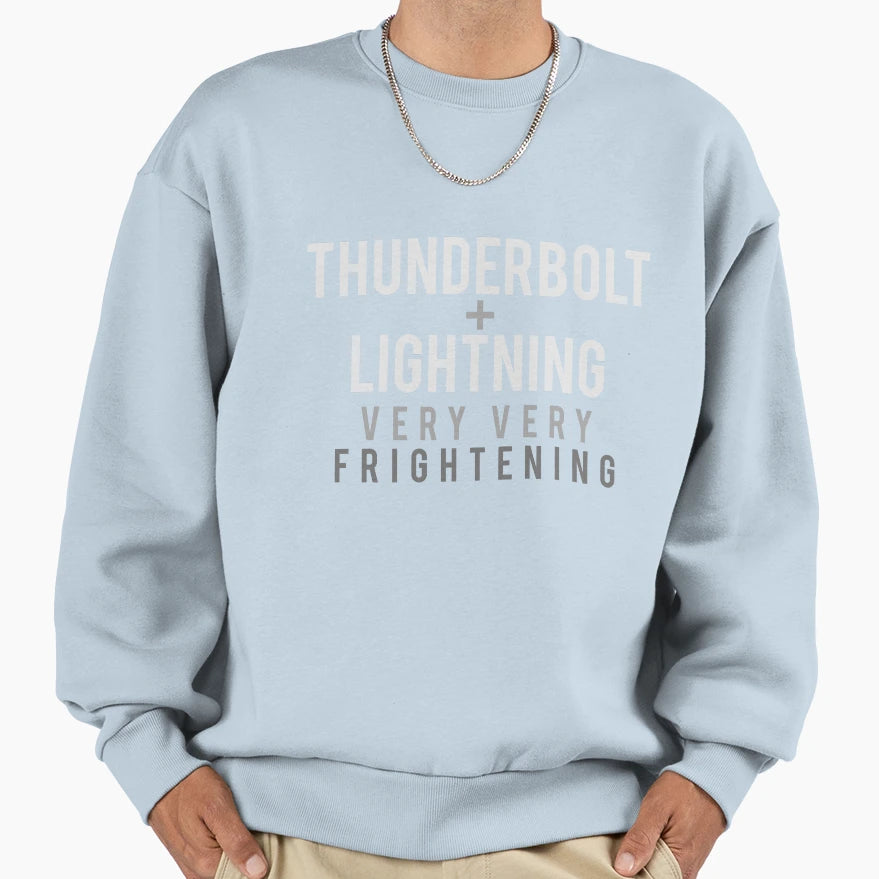 Thunderbolt And Lightning Sweatshirt - Minimalist Print Unisex - T-Shirt, Sweatshirt, Hoodie