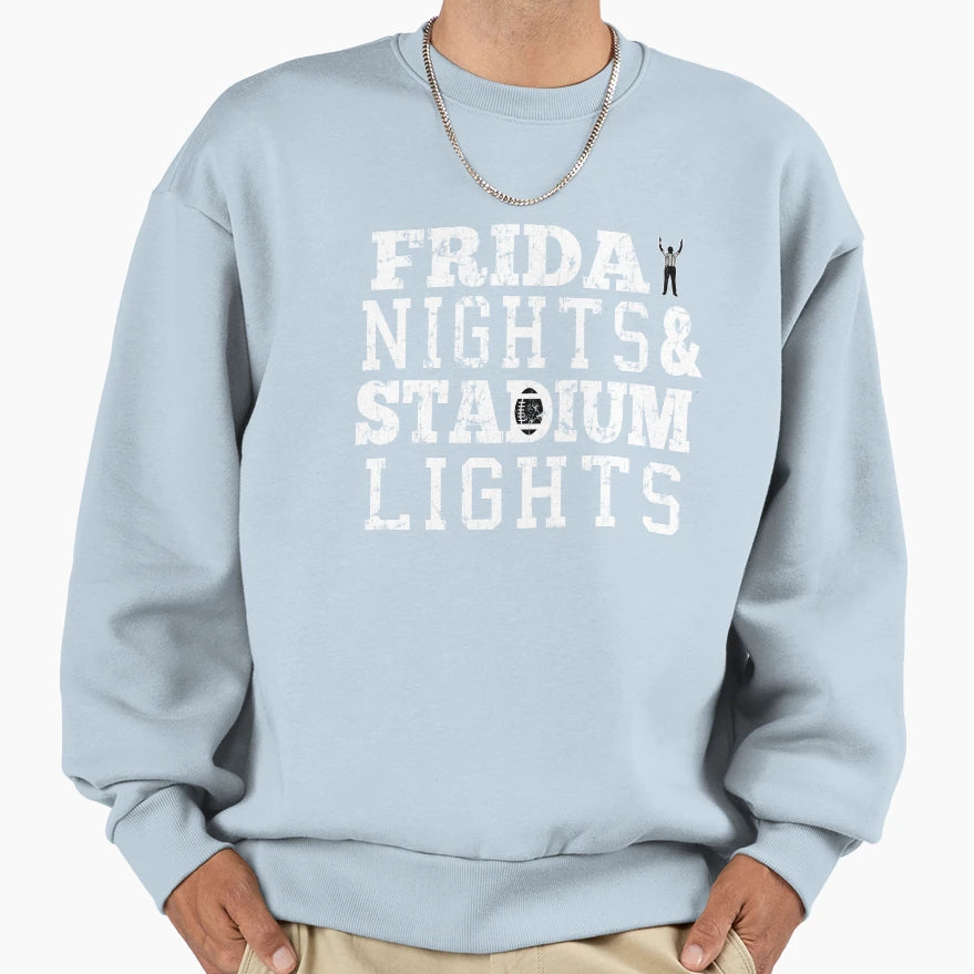 Friday Night Football Sweatshirt - Custom Art Print for Adults - T-Shirt, Sweatshirt, Hoodie
