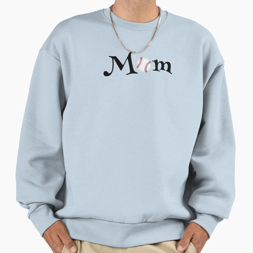 Baseball Mom Sweatshirt - Minimalist Print Unisex - T-Shirt, Sweatshirt, Hoodie