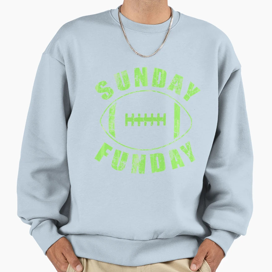 Sunday Funday Football Sweatshirt - Graphic Print for Adults - T-Shirt, Sweatshirt, Hoodie