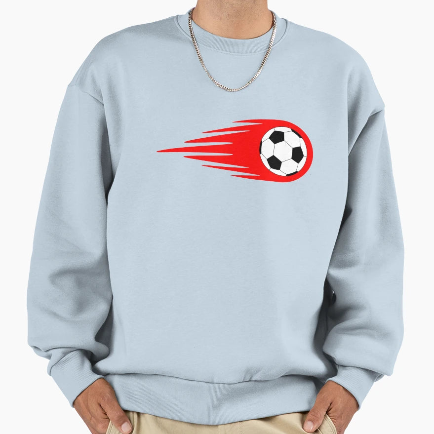 Football Fireball Sweatshirt - Casual Everyday Wear Men Women - T-Shirt, Sweatshirt, Hoodie