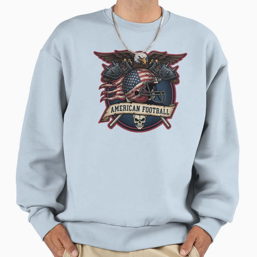 American Football Eagle Warrior Sweatshirt - Novelty Apparel Unisex - T-Shirt, Sweatshirt, Hoodie