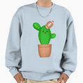 Cactus Plays American Football Sweatshirt - Aesthetic Graphic for Adults - T-Shirt, Sweatshirt, Hoodie