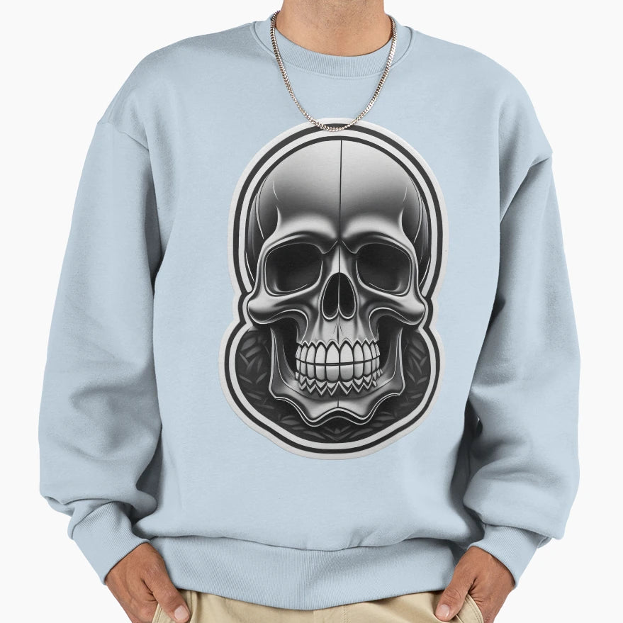 Simple Skull Sweatshirt - Trendy Graphic Men Women - T-Shirt, Sweatshirt, Hoodie