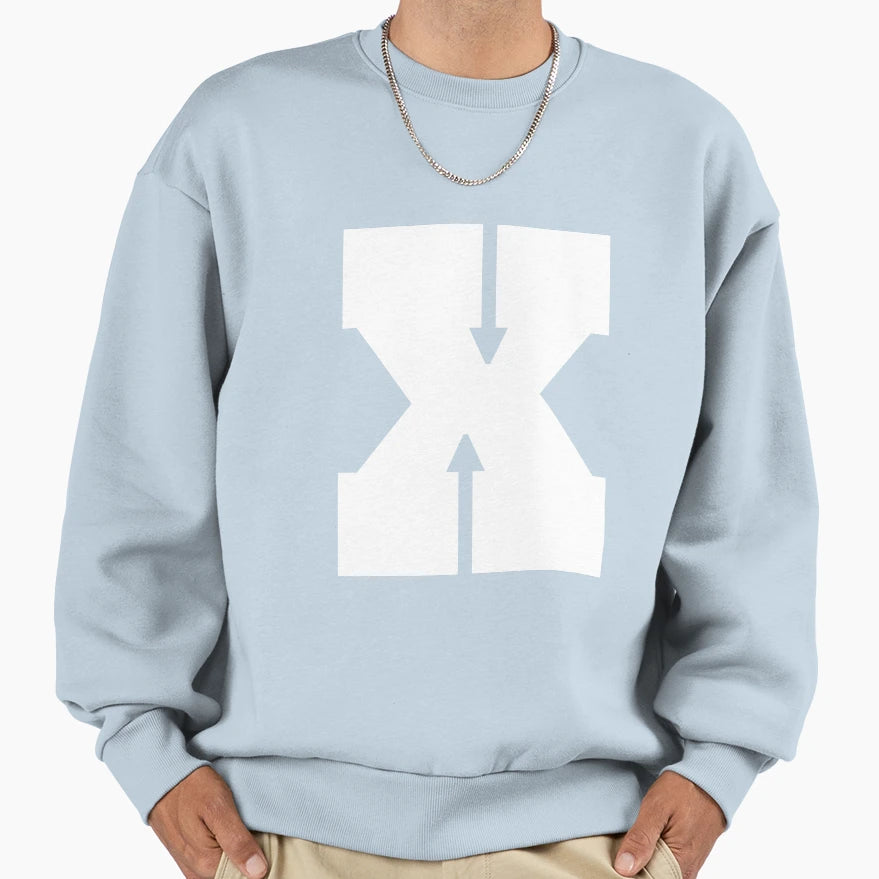 Alphabet X Lowercase Letter X Sweatshirt - Fun Novelty Design for Adults - T-Shirt, Sweatshirt, Hoodie