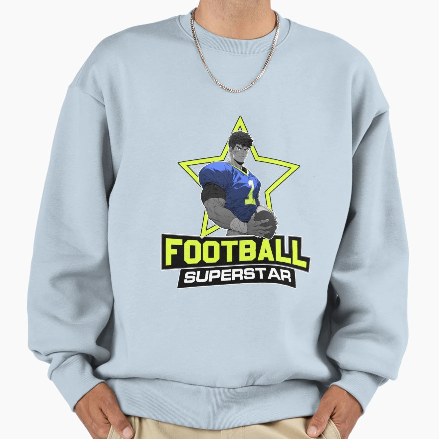 American Football Superstar Anime T-Shirt - Fun Novelty Design for Adults - T-Shirt, Sweatshirt, Hoodie