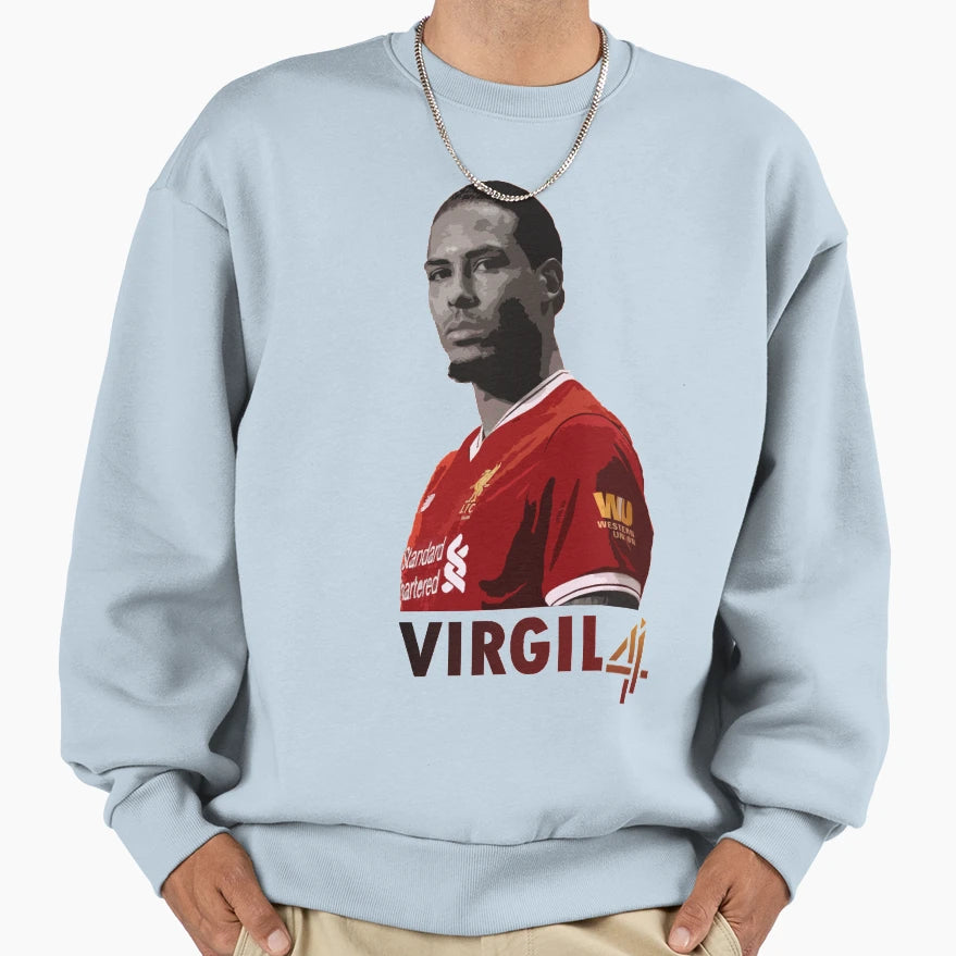 Virgil Van Dijk Liverpool Sweatshirt - Streetwear Style Unisex - T-Shirt, Sweatshirt, Hoodie
