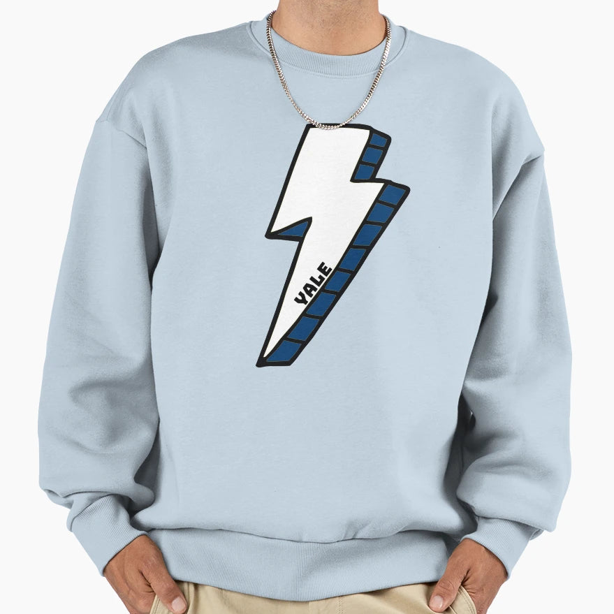 Yale Lightning Bolt Sweatshirt - Unique Graphic Unisex - T-Shirt, Sweatshirt, Hoodie