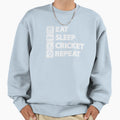 Cricket Fanatic Eat Sleep Sweatshirt - Aesthetic Graphic for Adults - T-Shirt, Sweatshirt, Hoodie