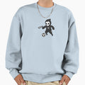 Doodle Death Playing Soccer Sweatshirt - Aesthetic Graphic for Adults - T-Shirt, Sweatshirt, Hoodie