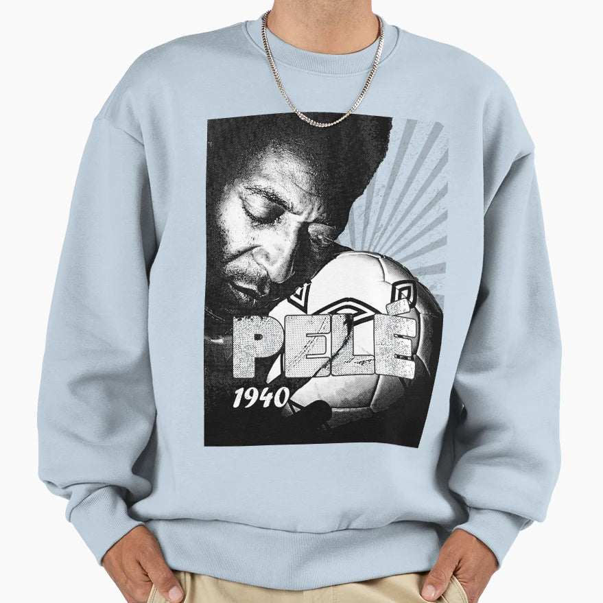 Brazils Legend Pele Sweatshirt - Trendy Graphic Men Women - T-Shirt, Sweatshirt, Hoodie