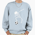 Dabbing Skeleton Soccer Soccer Soccer Hoodie - Minimalist Print Unisex - T-Shirt, Sweatshirt, Hoodie
