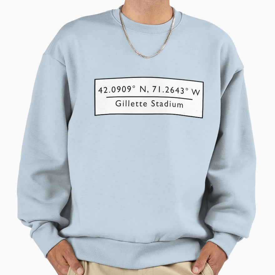 Gillette Stadium Sweatshirt - Graphic Print Unisex - T-Shirt, Sweatshirt, Hoodie