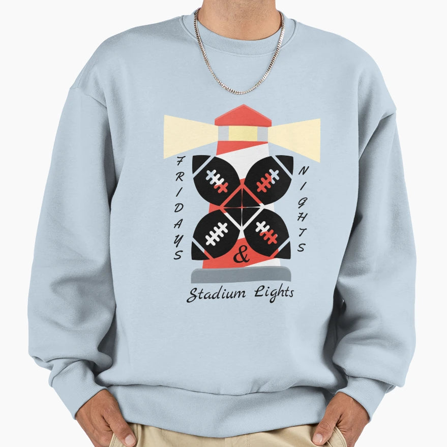 Friday Night Stadium Lights Sweatshirt - Novelty Apparel Unisex - T-Shirt, Sweatshirt, Hoodie