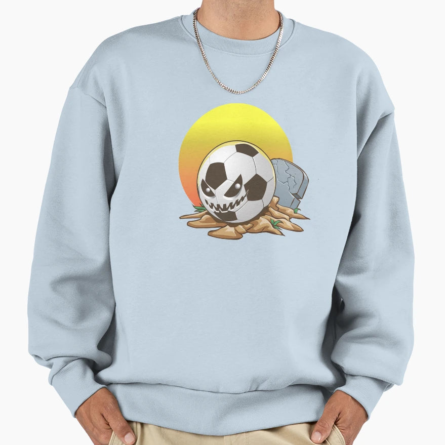 Soccerball Halloween Sweatshirt - Casual Everyday Wear Unisex - T-Shirt, Sweatshirt, Hoodie