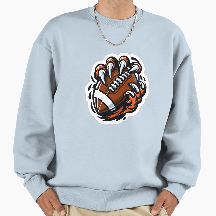 Gridiron Claw Football Sweatshirt - Casual Everyday Wear Men Women - T-Shirt, Sweatshirt, Hoodie