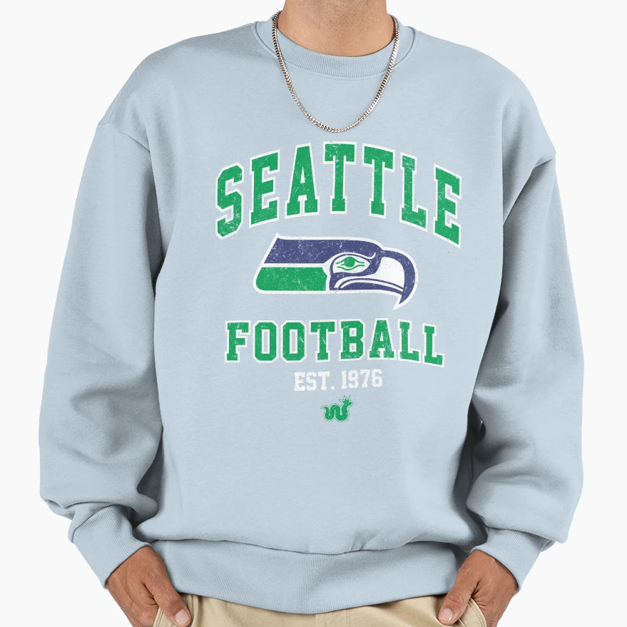 Seattle 12 Sea Hawk Football Sweatshirt - Unique Graphic for Adults - T-Shirt, Sweatshirt, Hoodie