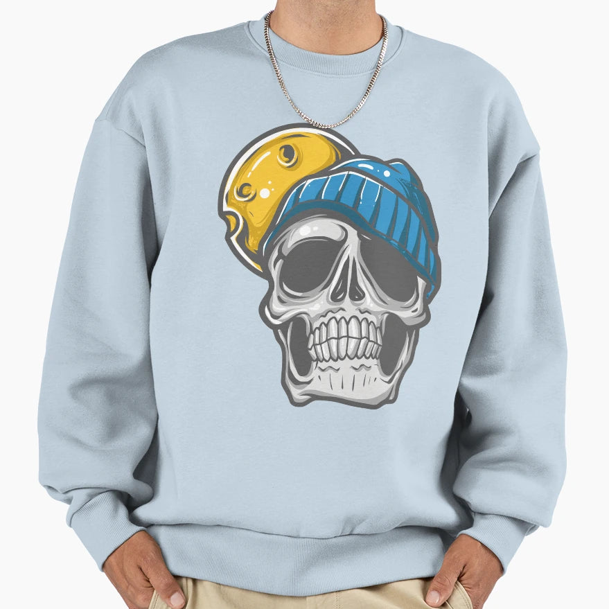 Sonic Resonance Dj Skull Golden Sweatshirt - Graphic Print Men Women - T-Shirt, Sweatshirt, Hoodie
