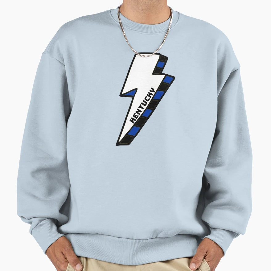 University Kentucky Lightning Bolt Sweatshirt - Novelty Apparel for Adults - T-Shirt, Sweatshirt, Hoodie