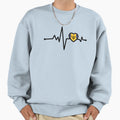 Barbados Heart Monitor Sweatshirt - Fun Novelty Design for Adults - T-Shirt, Sweatshirt, Hoodie