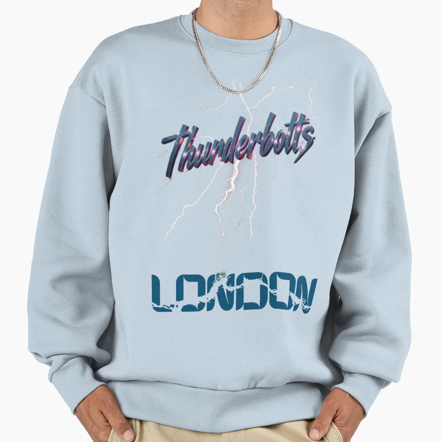 Thunderbolts Lightning London Sweatshirt - Unique Graphic for Adults - T-Shirt, Sweatshirt, Hoodie