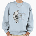 Breathe Live Love Soccer Sweatshirt - Trendy Graphic Men Women - T-Shirt, Sweatshirt, Hoodie