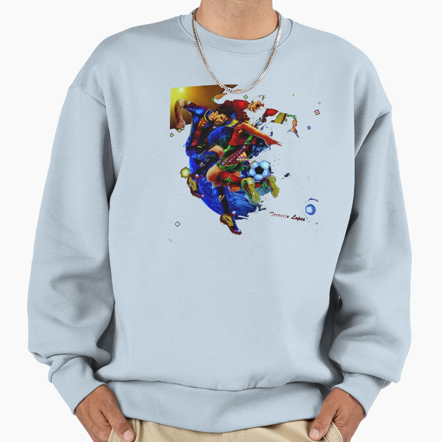 Cristiano Renaldo Vs Lionel Messi Sweatshirt - Graphic Print for Adults - T-Shirt, Sweatshirt, Hoodie
