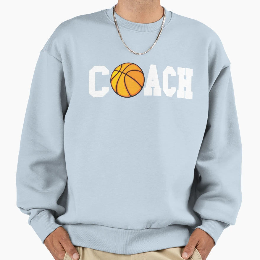 Basketball Coach Basketball Coach T-Shirt - Aesthetic Graphic for Adults - T-Shirt, Sweatshirt, Hoodie