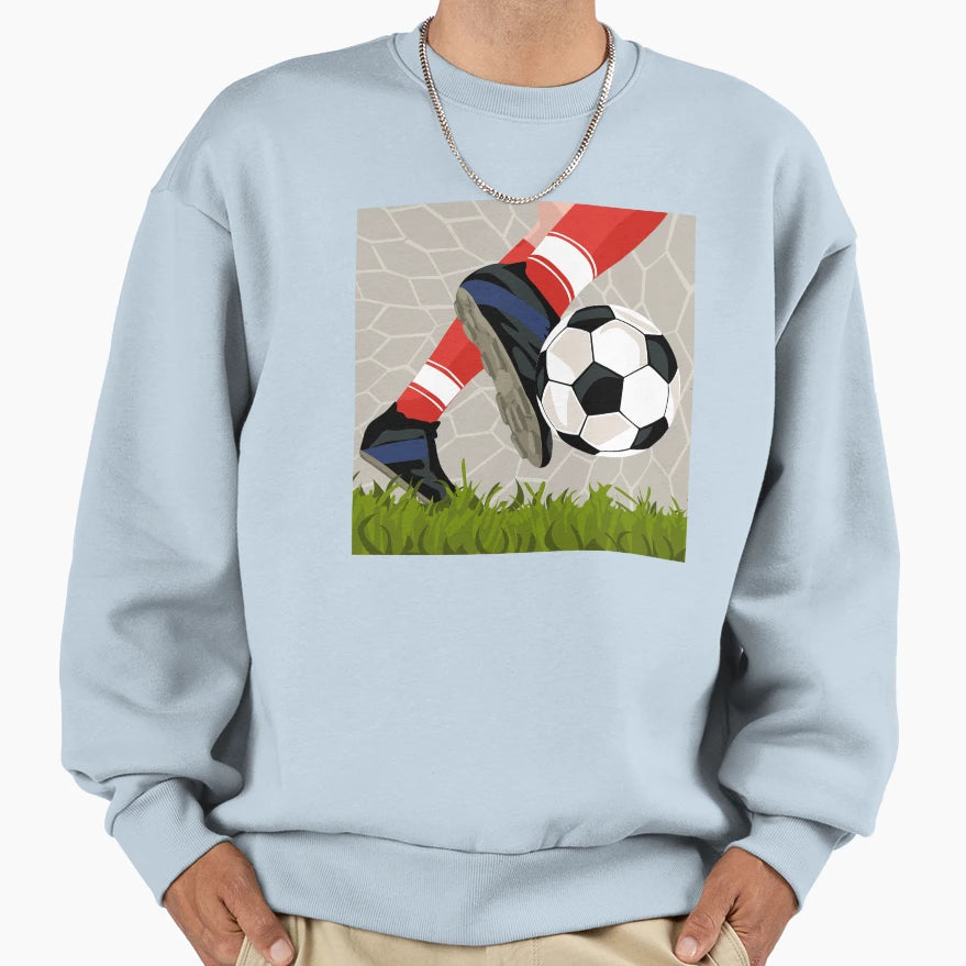 Soccer Player Sweatshirt - Unique Graphic Men Women - T-Shirt, Sweatshirt, Hoodie