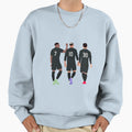 Messi Neymar France Football Sweatshirt - Fun Novelty Design Unisex - T-Shirt, Sweatshirt, Hoodie