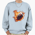 Dallas Cowboys Flaming Football Sweatshirt - Novelty Apparel Unisex - T-Shirt, Sweatshirt, Hoodie