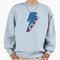 University Kansas Lighting Bolt Sweatshirt - Novelty Apparel for Adults - T-Shirt, Sweatshirt, Hoodie