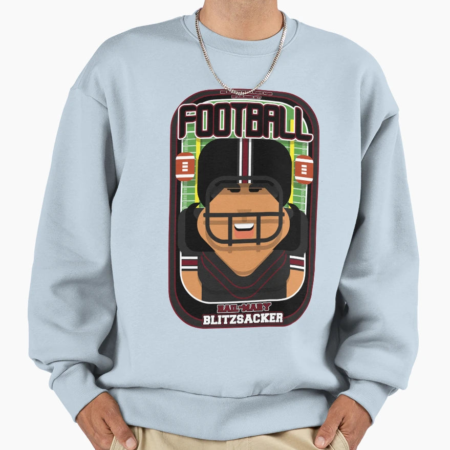 American Football Black And Maroon Sweatshirt - Minimalist Print Men Women - T-Shirt, Sweatshirt, Hoodie