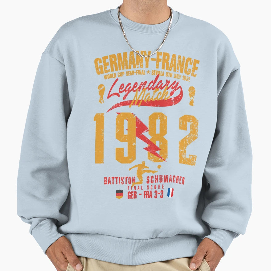 Germany France 82 Sweatshirt - Trendy Graphic Unisex - T-Shirt, Sweatshirt, Hoodie