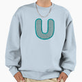 Fabric Alphabet Letter U Sweatshirt - Novelty Apparel for Adults - T-Shirt, Sweatshirt, Hoodie