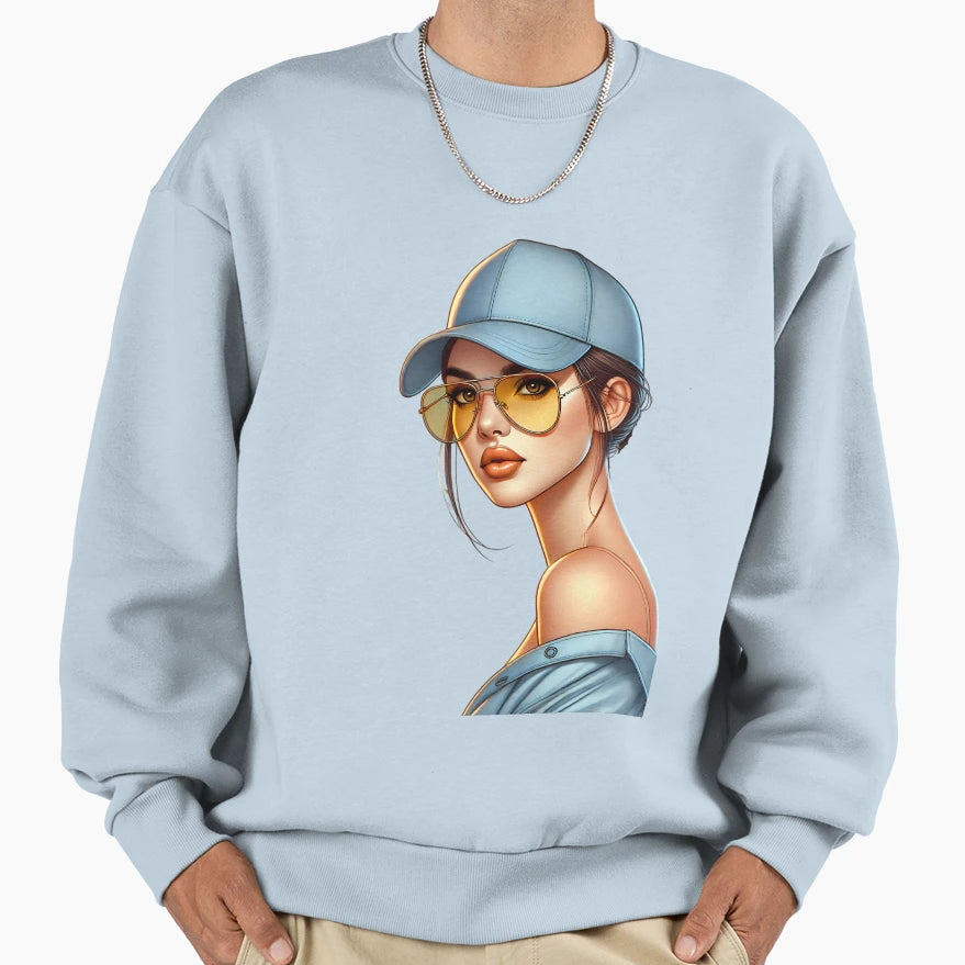Golden Glance Chic Confident Stylish Sweatshirt - Unique Graphic Men Women - T-Shirt, Sweatshirt, Hoodie