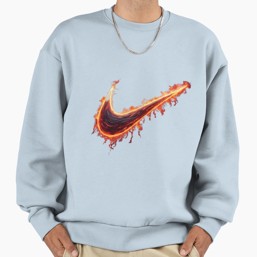 Fire Logo Sweatshirt - Custom Art Print Men Women - T-Shirt, Sweatshirt, Hoodie