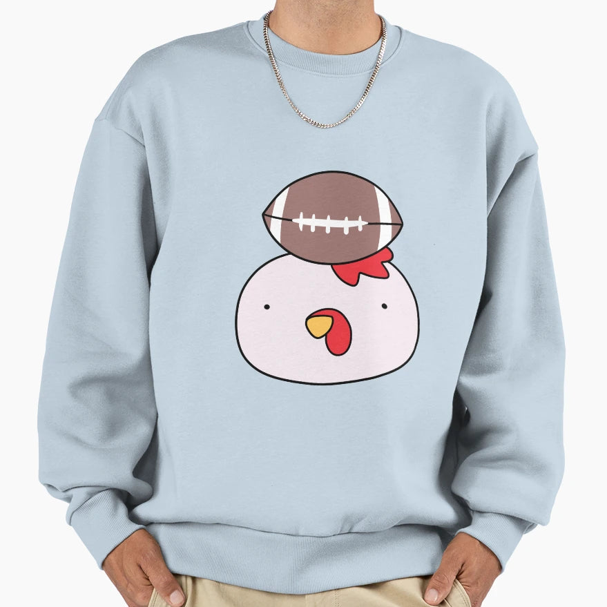 Football Chicken Face Sweatshirt - Custom Art Print Unisex - T-Shirt, Sweatshirt, Hoodie