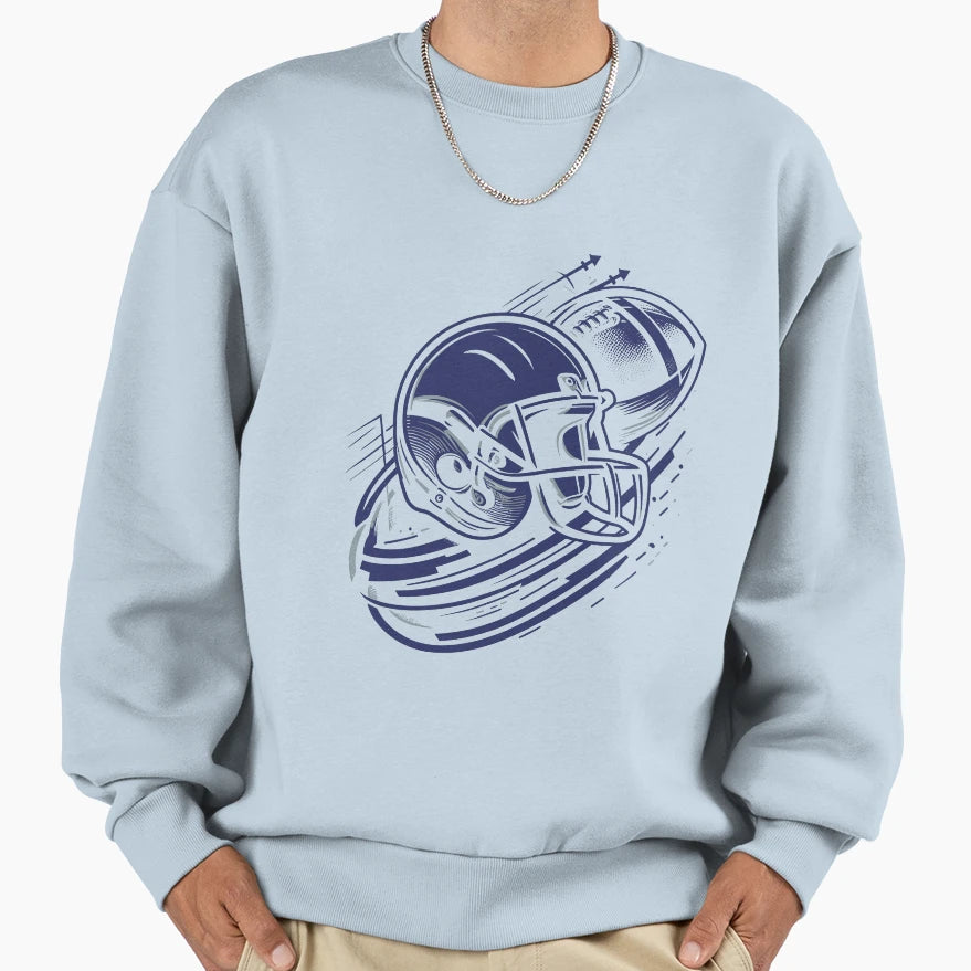 American Football Simple Sweatshirt - Fun Novelty Design for Adults - T-Shirt, Sweatshirt, Hoodie