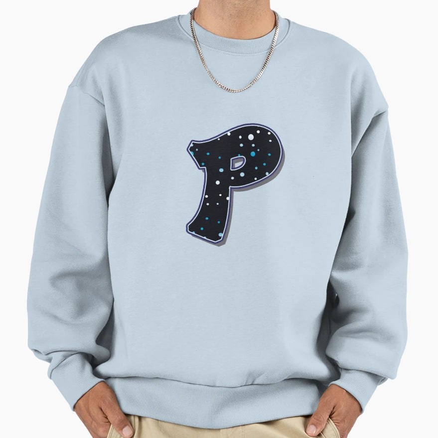 Letter P Dots Sweatshirt - Unique Graphic Men Women - T-Shirt, Sweatshirt, Hoodie