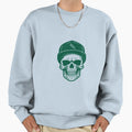Skull Cap Sweatshirt - Unique Graphic Unisex - T-Shirt, Sweatshirt, Hoodie