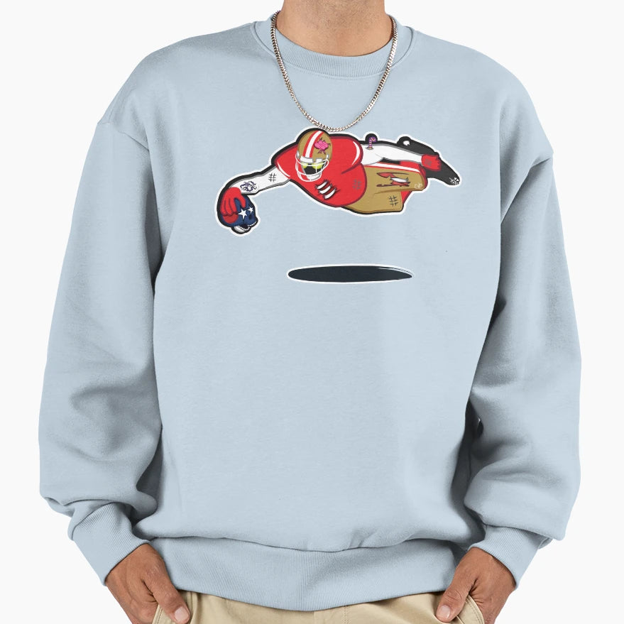 Zombie Football Player San Sweatshirt - Unique Graphic for Adults - T-Shirt, Sweatshirt, Hoodie