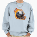 Dallas Cowboys Flaming Football Helmet Sweatshirt - Unique Graphic Unisex - T-Shirt, Sweatshirt, Hoodie