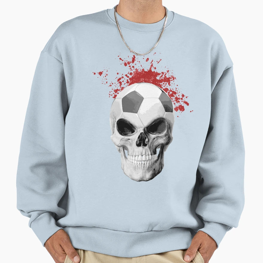 Soccer Skull Sweatshirt - Streetwear Style Unisex - T-Shirt, Sweatshirt, Hoodie